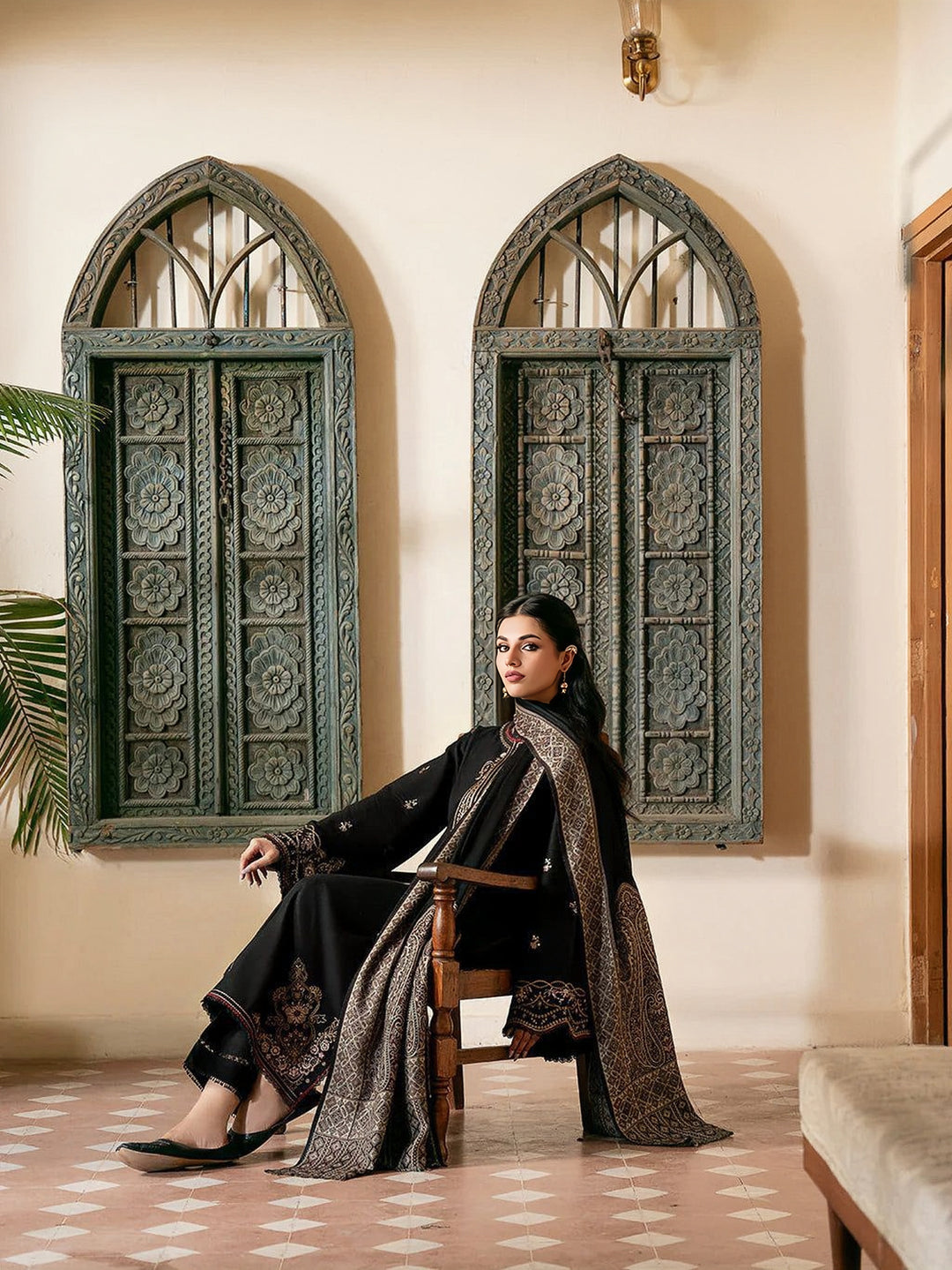 Izel Winter Dhanak Unstitched 3PC Suit