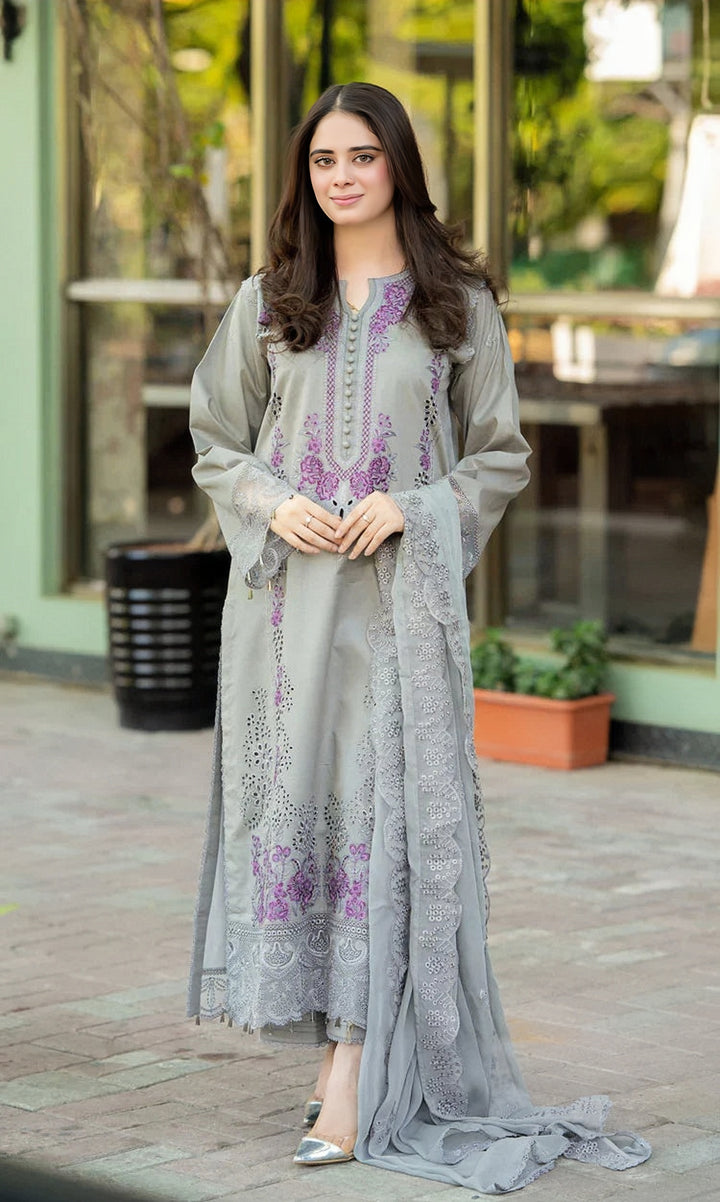 Mushq Summer Embroidered Lawn Unstitched 3PC Suit 2026