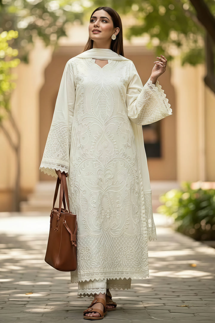 Shanzay Summer Embroidered Lawn Unstitched 3PC Suit 2026