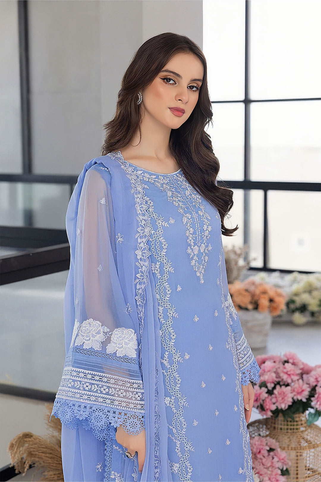 Azure Summer Embroidered Lawn Unstitched 3PC Suit 2026