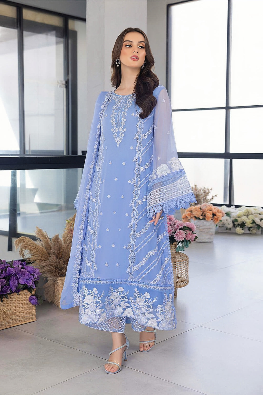 Azure Summer Embroidered Lawn Unstitched 3PC Suit 2026