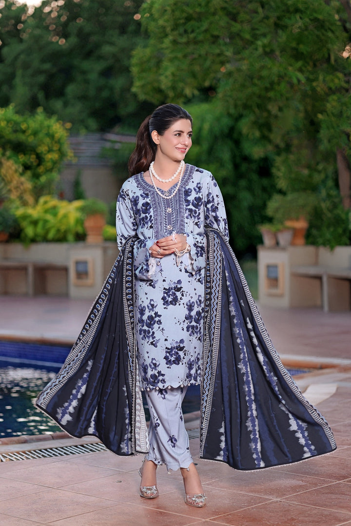 Aneela's Summer Embroidered Lawn Unstitched 3PC Suit