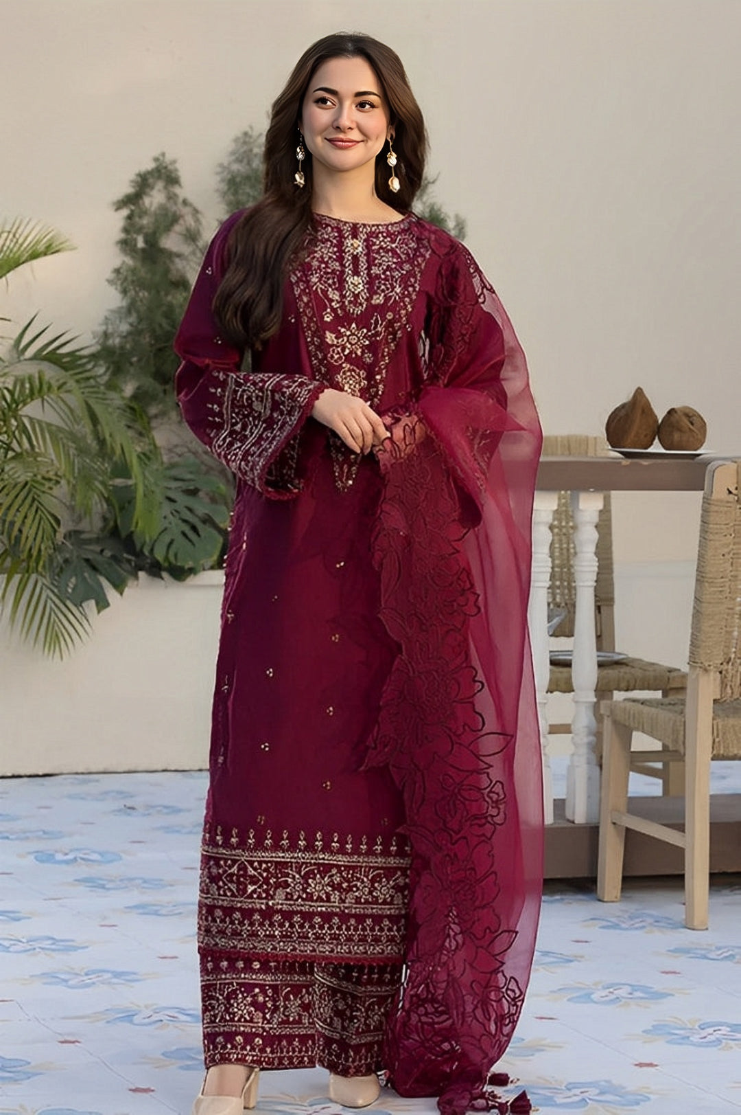 Rangreza Summer Embroidered Lawn Unstitched 3PC 2026