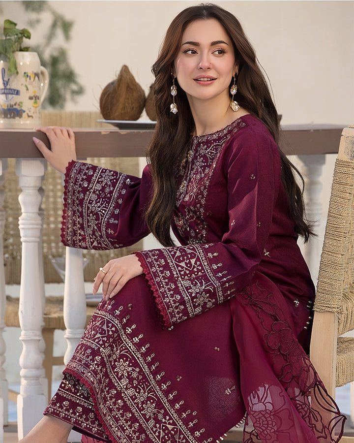 Rangreza Summer Embroidered Lawn Unstitched 3PC 2026