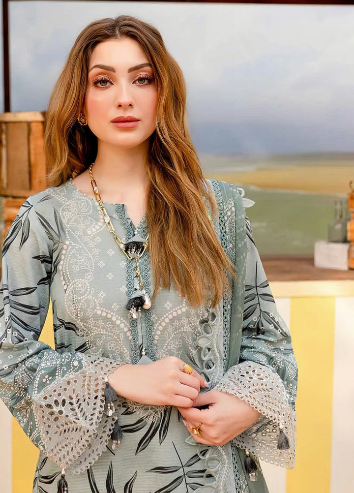 Nureh Luxury Lawn Embroidered Unstitched 3PC 2026