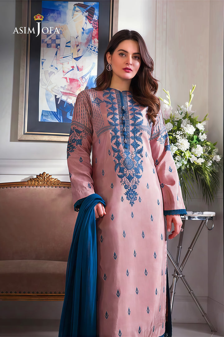 Asim Jofa Summer Airjet Lawn Embroidered Unstitched 3PC 2026