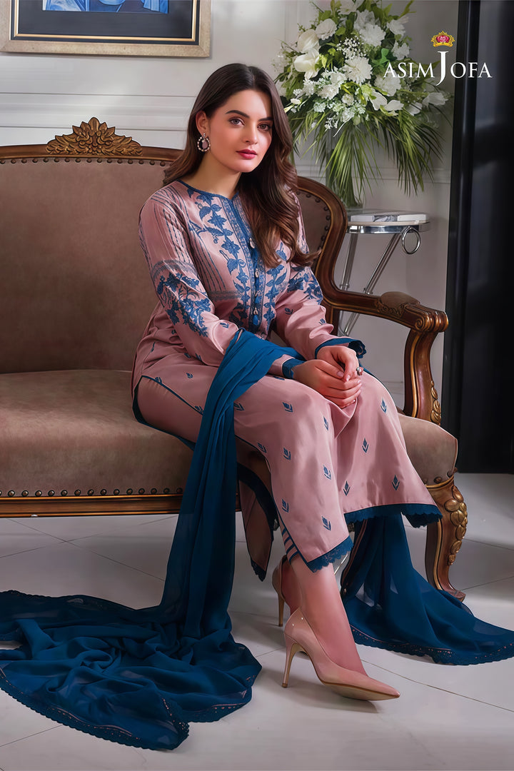 Asim Jofa Summer Airjet Lawn Embroidered Unstitched 3PC 2026
