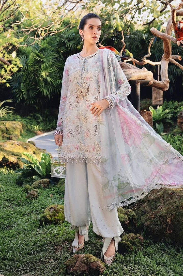 Maria B Summer Lawn Chikankari Embroidered Unstitched 3PC 2026