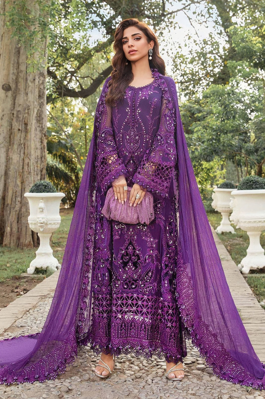Maria B Luxury Summer Chiffon Embroidered Unstitched 3PC 2026