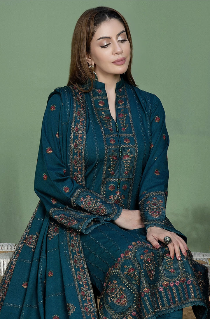 MOHAGNI Winter Collection Premium Dhanak Embroidered Unstitched 3PC Suit