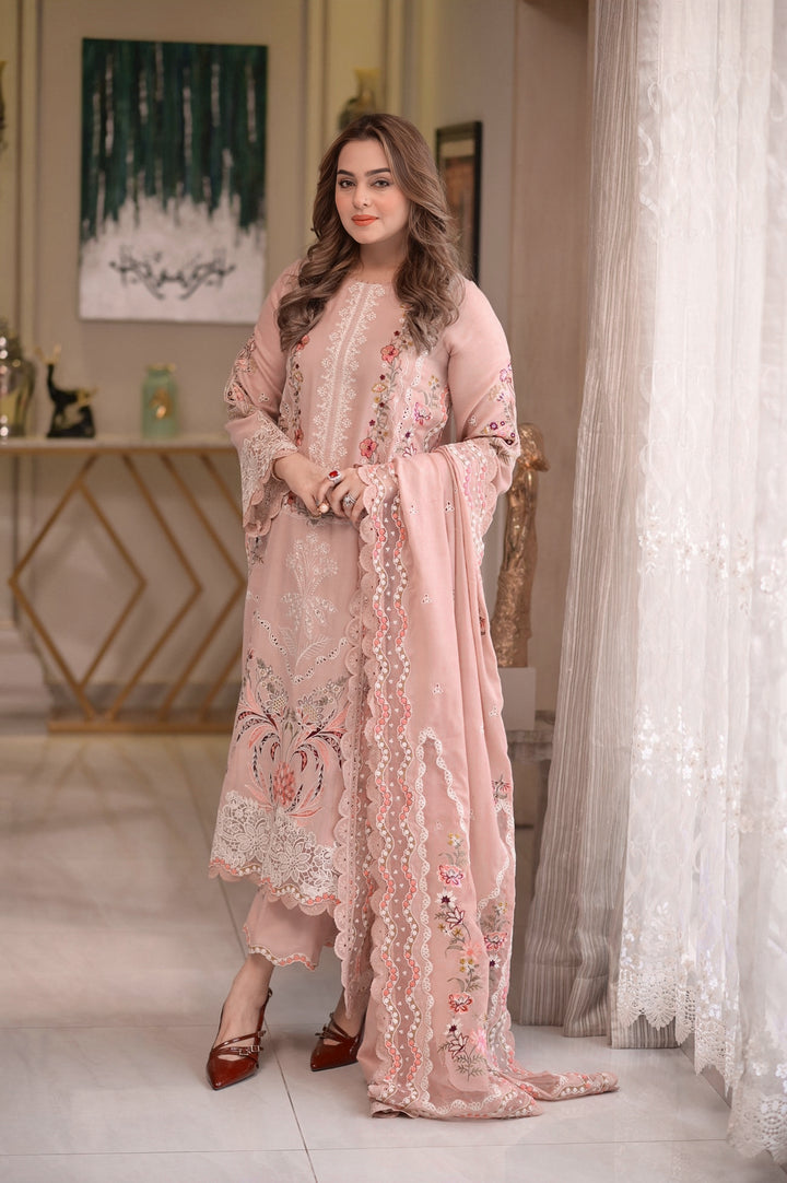 Aneela’s Summer Embroidered Lawn Unstitched 3PC Suit 2026