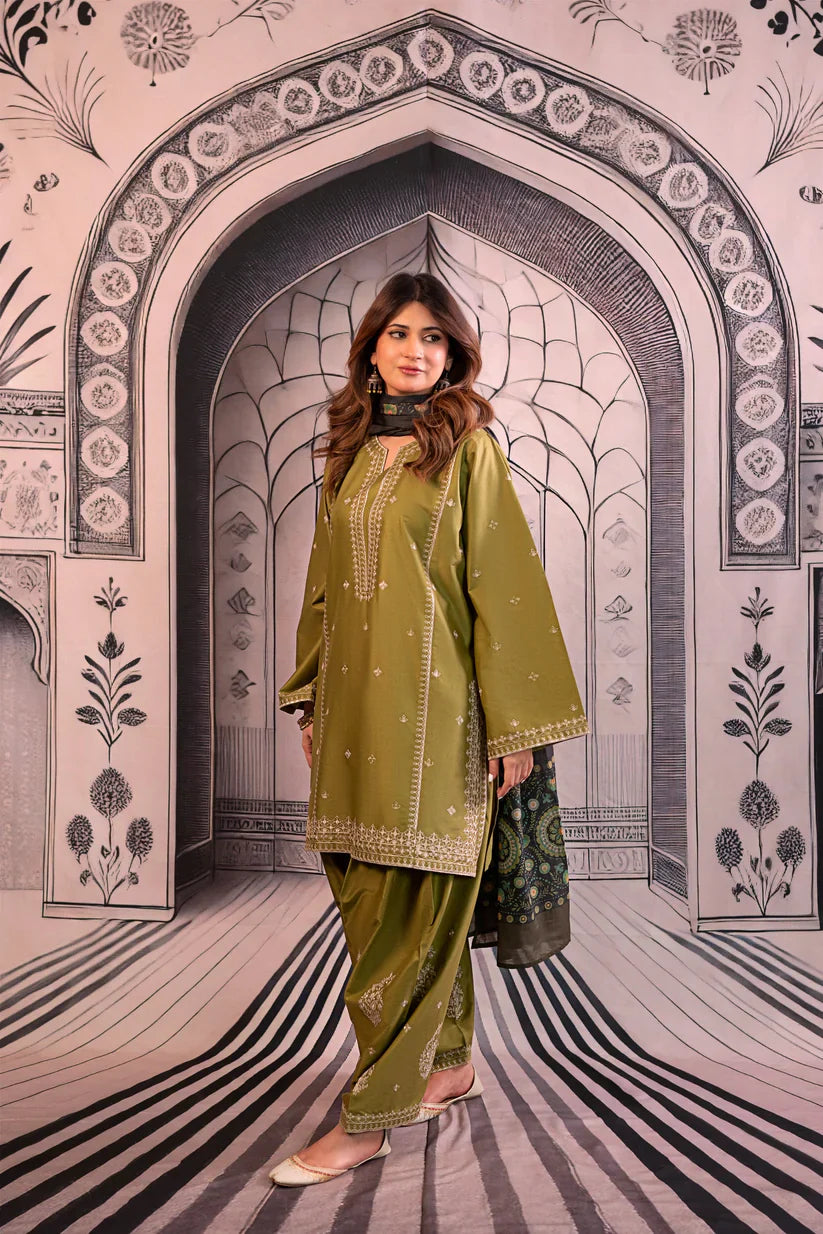 Urge Summer Lawn Embroidered Unstitched 3PC FF-8089