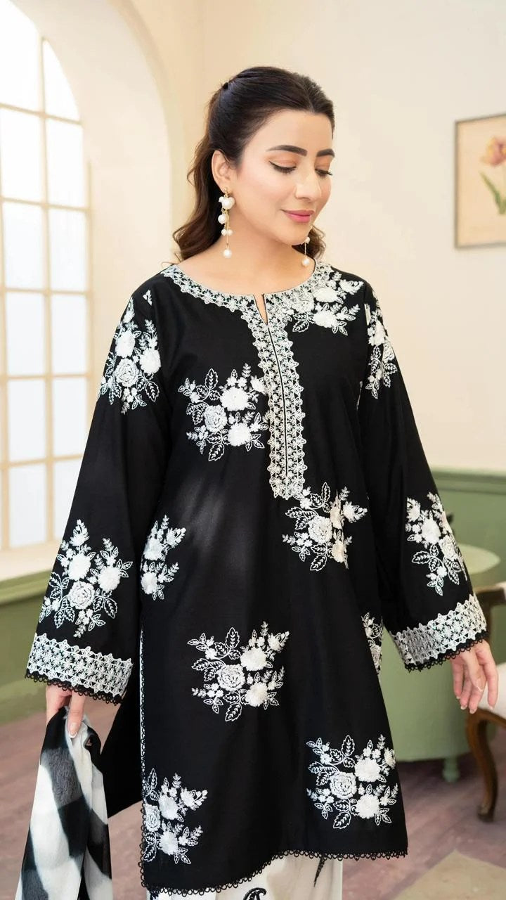 Zara Shahjahan Summer Lawn Embroidered Unstitched 3PC FF-1069