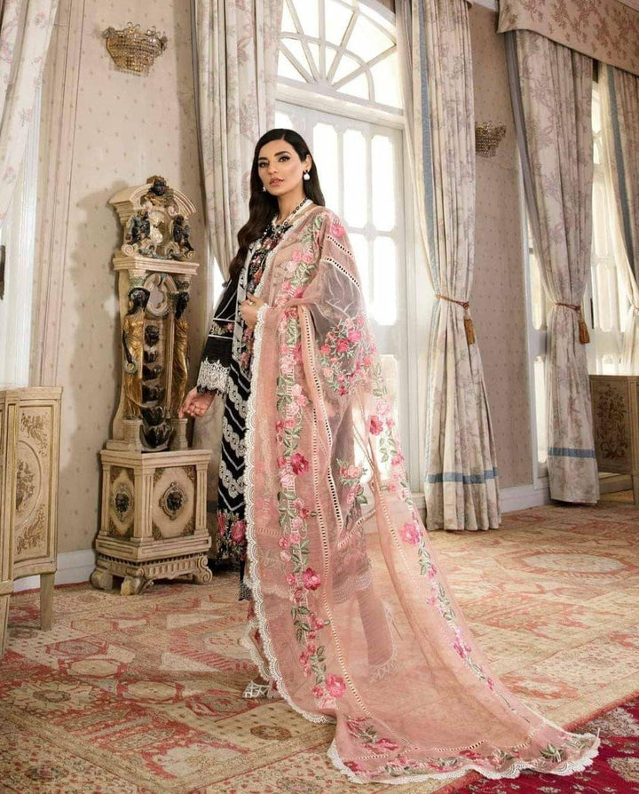 Crimson Summer Lawn Embroidered Unstitched 3PC FF-6132