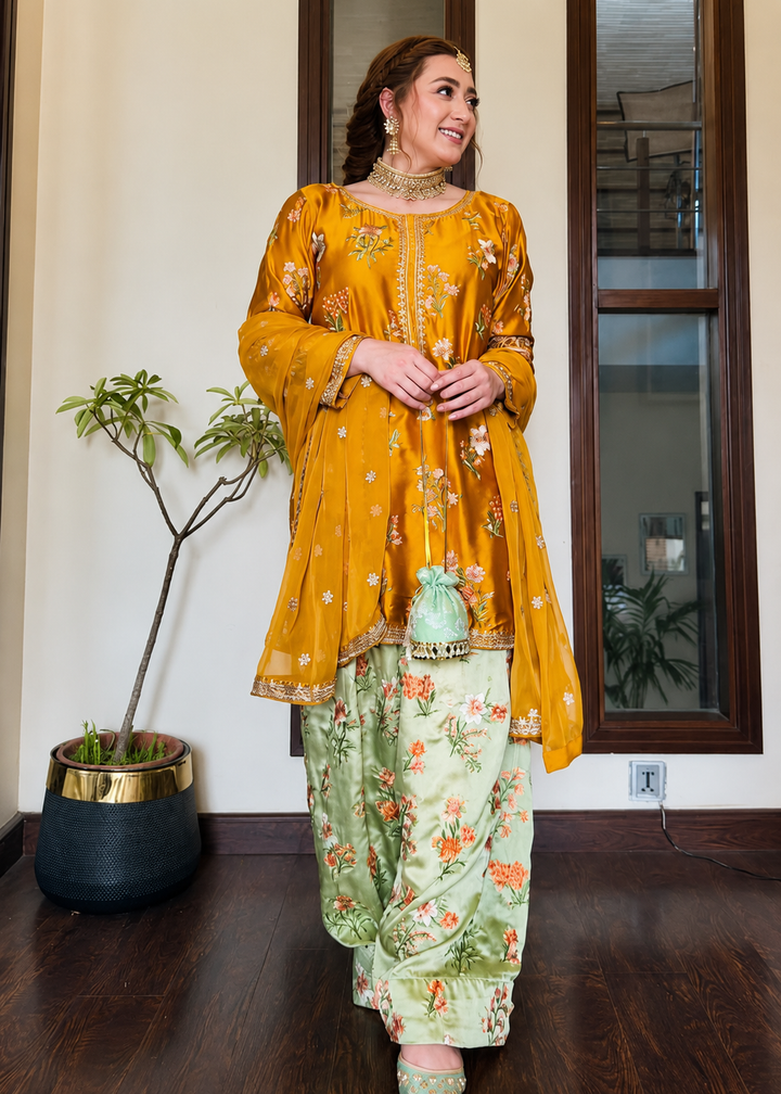 Zainab Chottani Silk Embroidered Unstitched 3PC PD-2719
