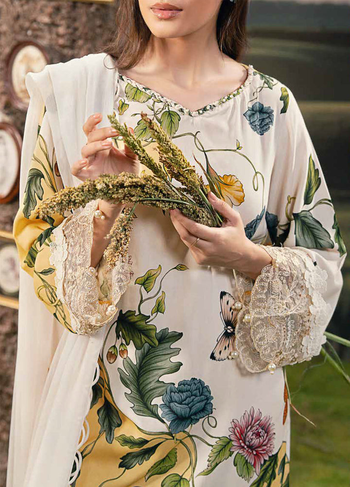 Maria B Summer Lawn Embroidered Unstitched 3PC MS-1082