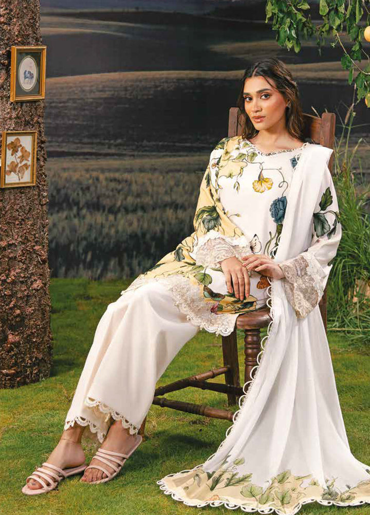 Maria B Summer Lawn Embroidered Unstitched 3PC MS-1082