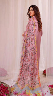LIMELIGHT Embroidered Lawn 3-Piece Unstitched Suit with Diamond Printed Dupatta