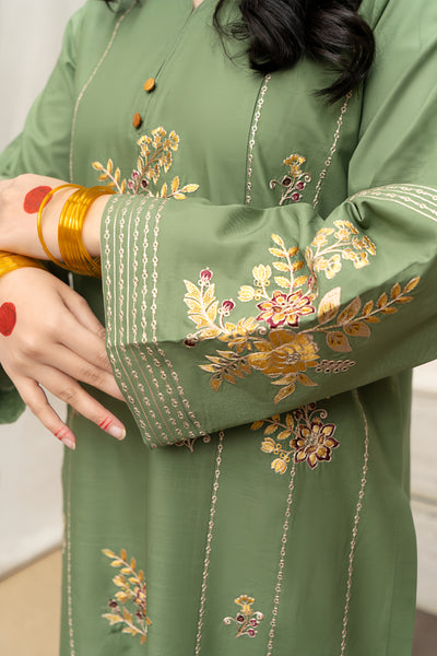ASLING Embroidered Lawn 3-Piece Suit – Elegant & Unstitched