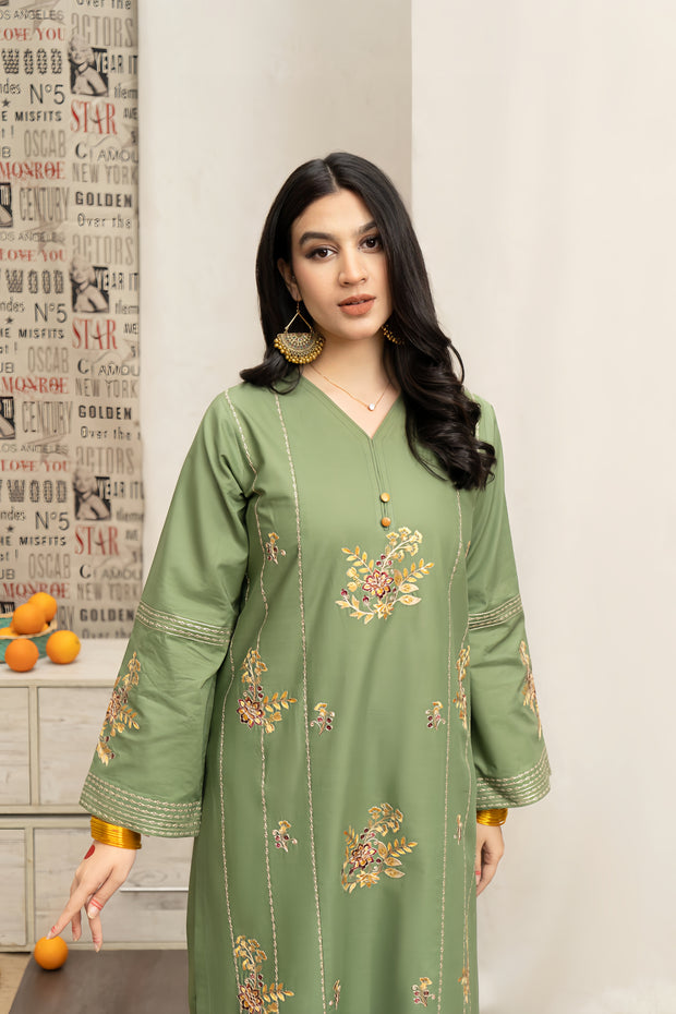 ASLING Embroidered Lawn 3-Piece Suit – Elegant & Unstitched