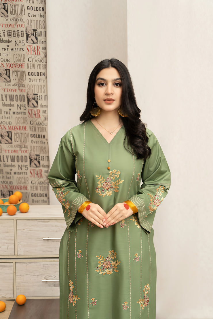 ASLING Embroidered Lawn 3-Piece Suit – Elegant & Unstitched
