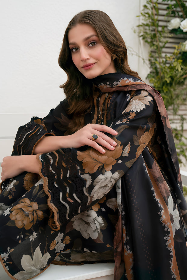 Baroque Elegant 3-Piece Digital Printed Lawn Suit