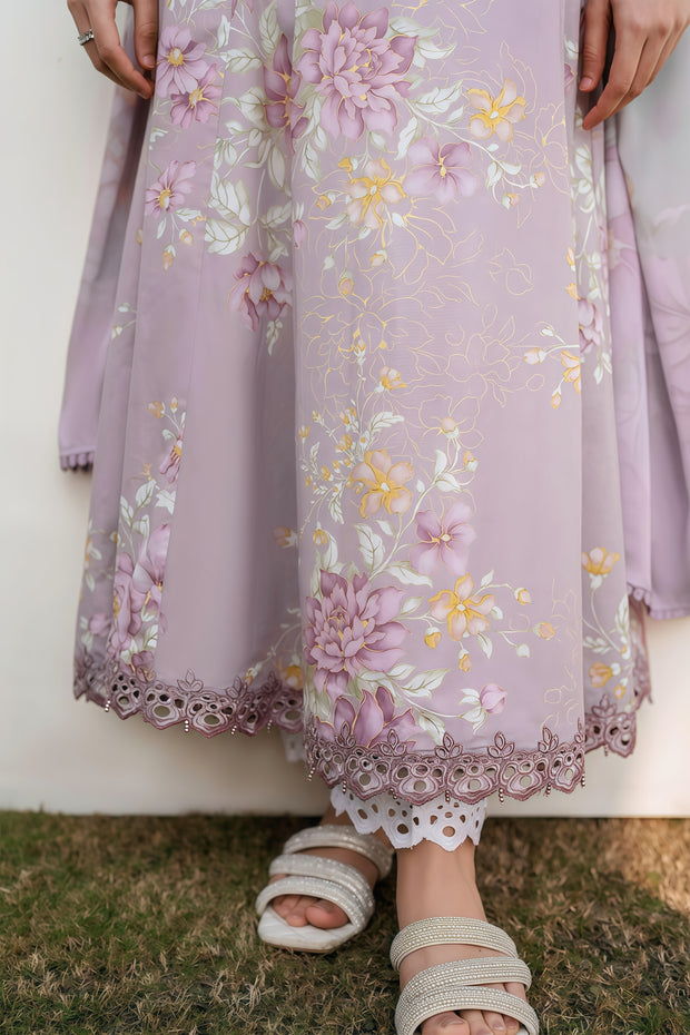 IZNIK Digital Printed Lawn 3-Piece Suit with Embroidered Spangle Work
