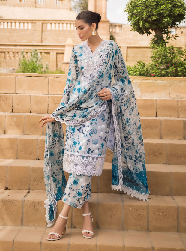 Zainab Chottani Swiss Lawn 3-Piece Digital Printed Embroidered Suit