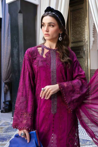 Maria.B Chikankari Embroidered Luxury Cotton 3-Piece Unstitched Suit