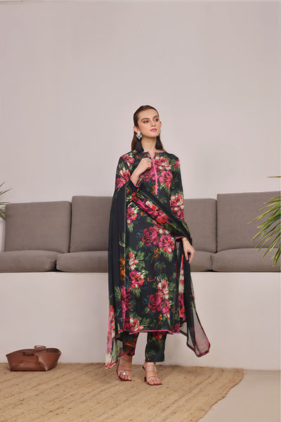 Baroque | Lawn Bana Doria Digital Printed Unstitched 3-Piece Suit