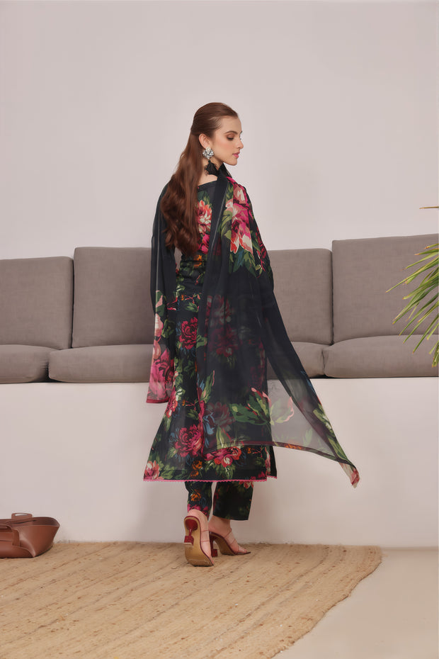 Baroque | Lawn Bana Doria Digital Printed Unstitched 3-Piece Suit