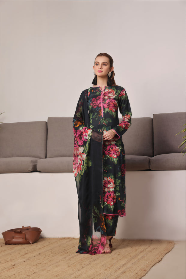 Baroque | Lawn Bana Doria Digital Printed Unstitched 3-Piece Suit