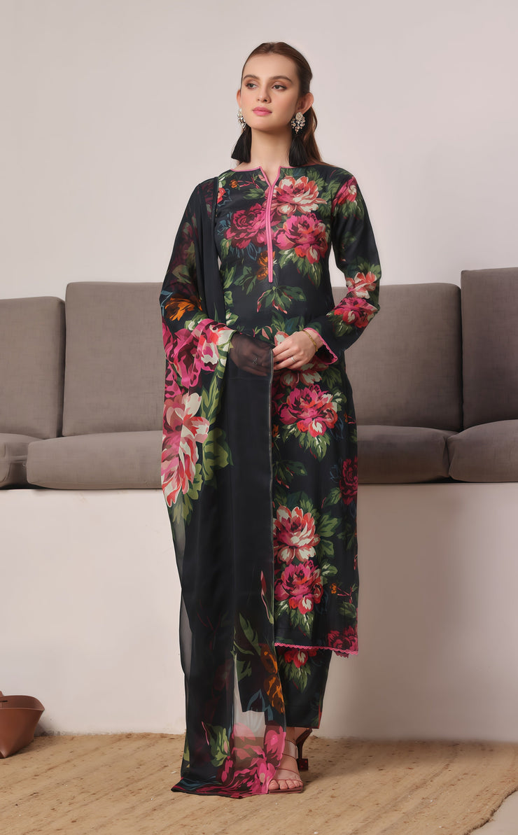 Baroque | Lawn Bana Doria Digital Printed Unstitched 3-Piece Suit