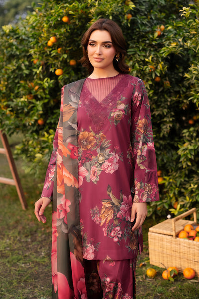 Baroque | Lawn Bana Doria Digital Printed Unstitched 3-Piece Suit