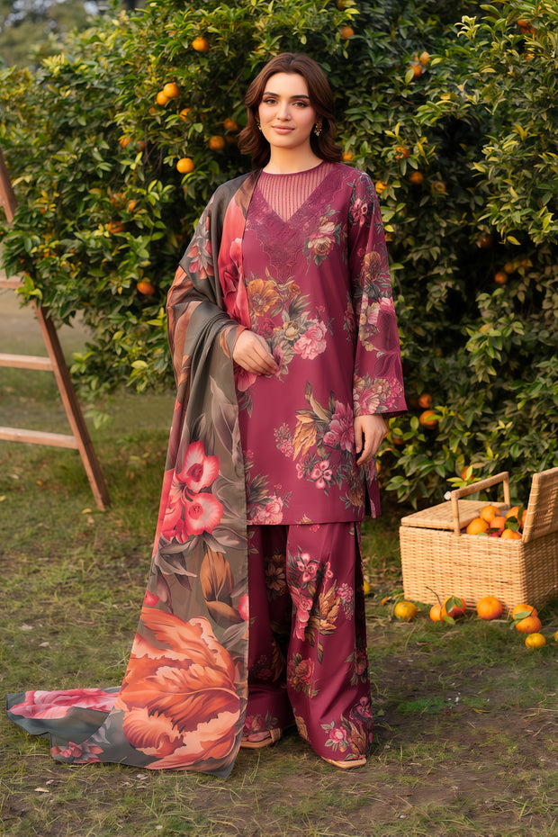 Baroque | Lawn Bana Doria Digital Printed Unstitched 3-Piece Suit