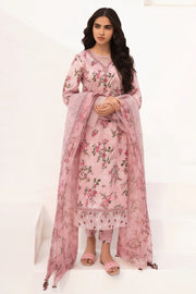 Baroque Pink Pure Lawn 3-Piece Dress - Summer Collection 2025