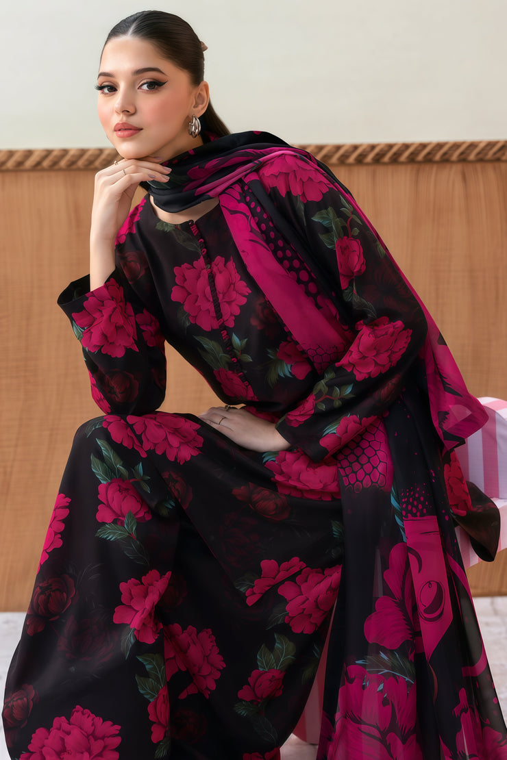 AFSANAH Swiss Lawn Unstitched 3PC Suit with Digital Printed