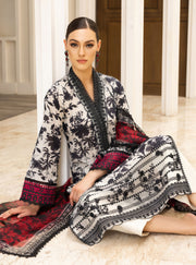 Zainab Chottani Digital Printed Lawn 3-Piece Suit with Embroidered