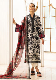 Zainab Chottani Digital Printed Lawn 3-Piece Suit with Embroidered