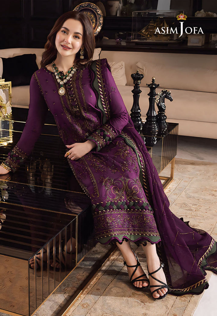 Asim Jofa Dhanak Embroidered Unstitched 3PC FF-2449