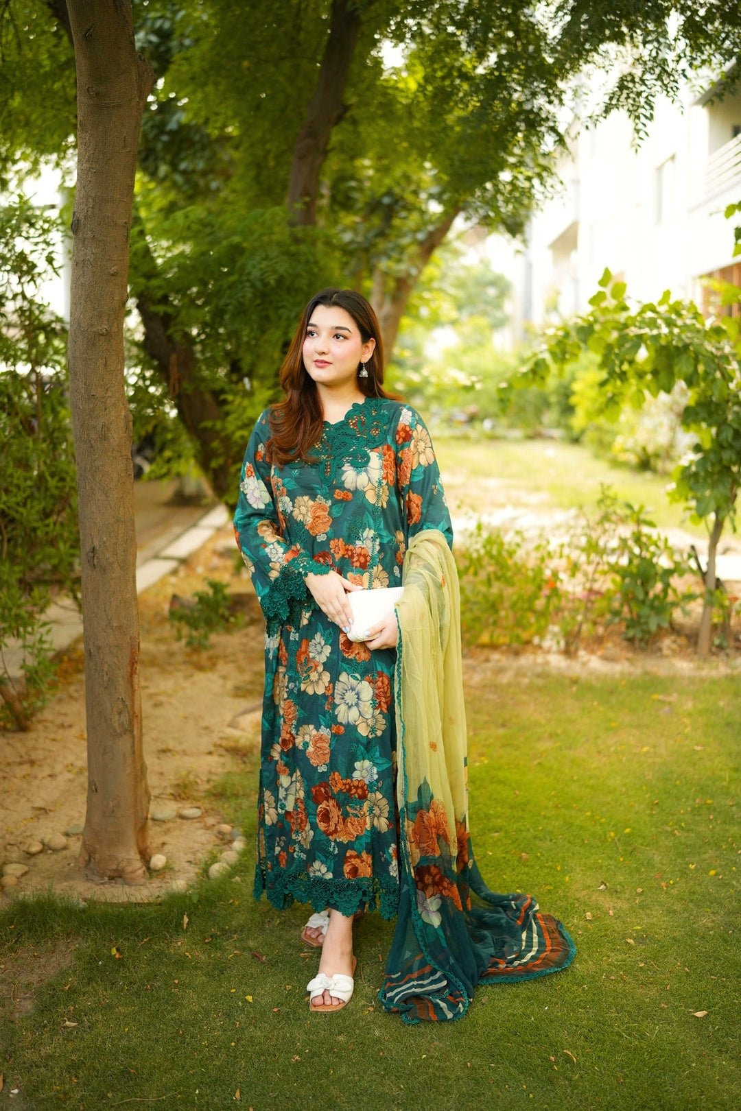 Aneela Linen Unstitched 3PC FF-7274