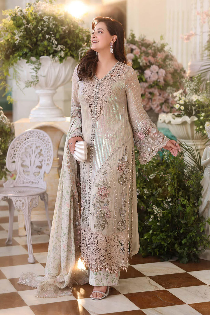 Maria B Chiffon Embroidered Unstitched 3PC SK-2422
