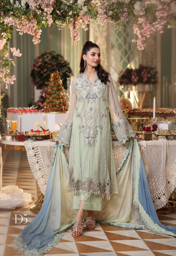 Maria.B Chiffon Embroidered Unstitched 3PC SK-2422
