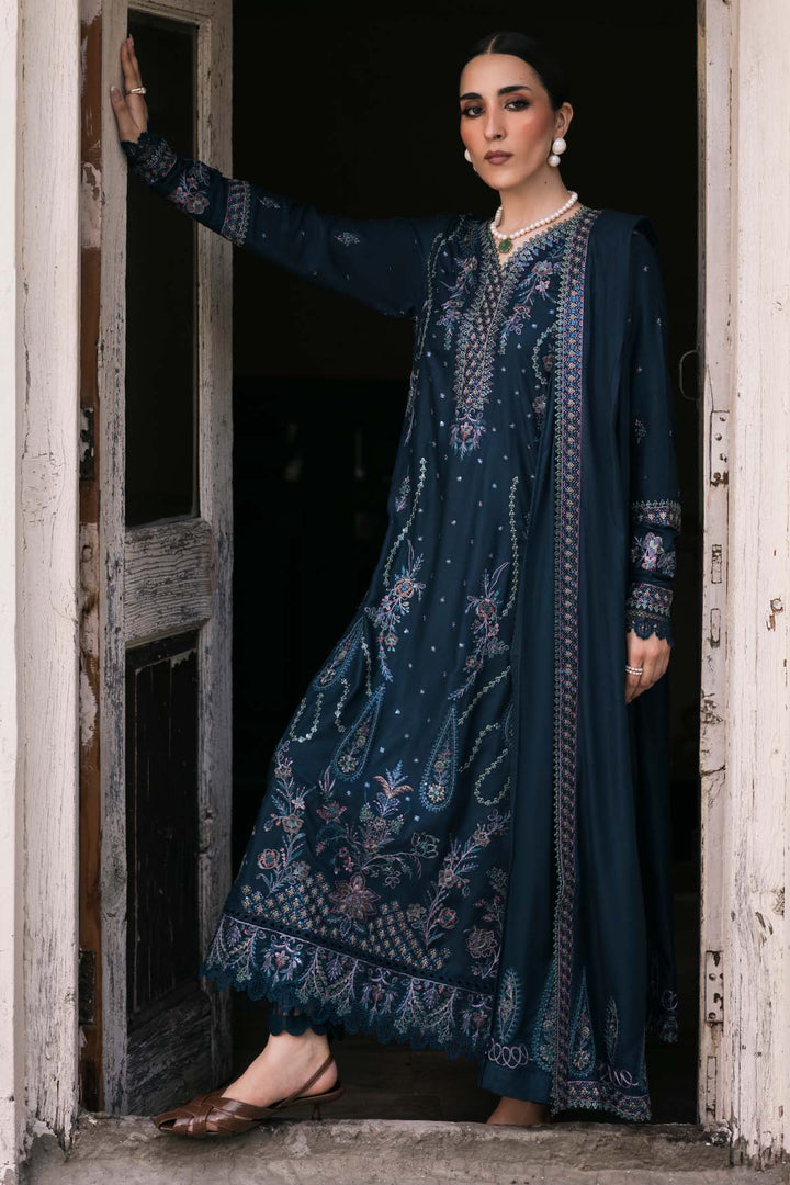 Maria B Dhanak Embroidered Unstitched 3PC FF-2564