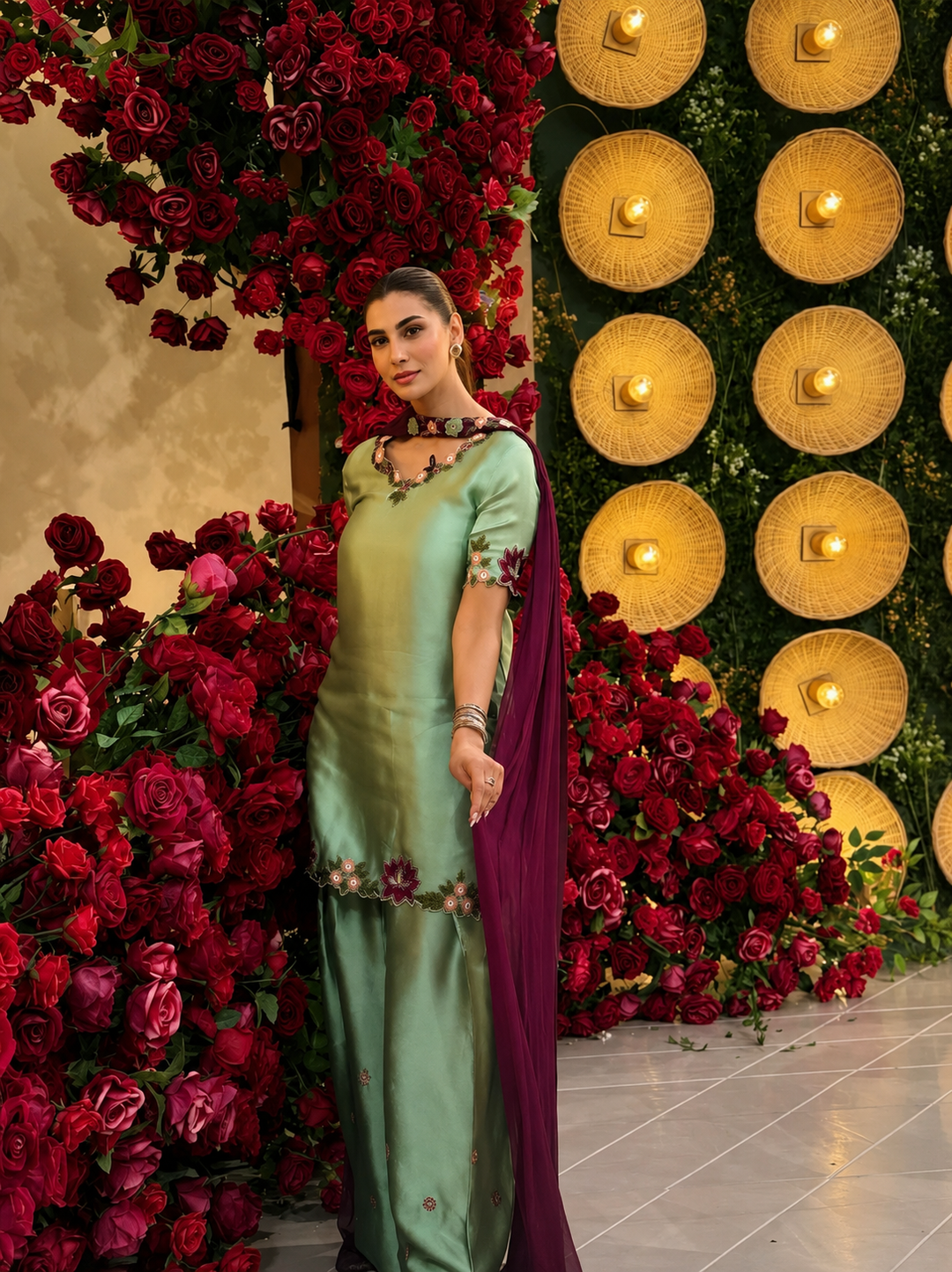 Ethnic Silk Embroidered Unstitched 3PC PD-1290