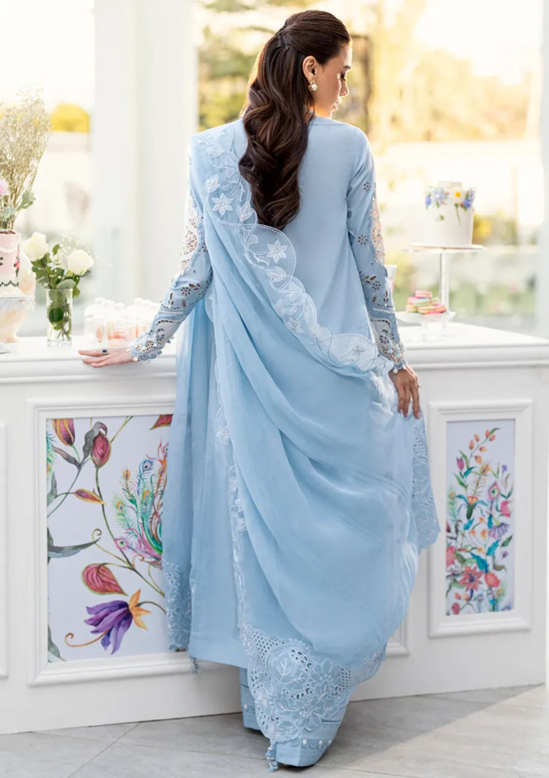 Qalamkar Summer Lawn Embroidered Unstitched 3PC SK-1090
