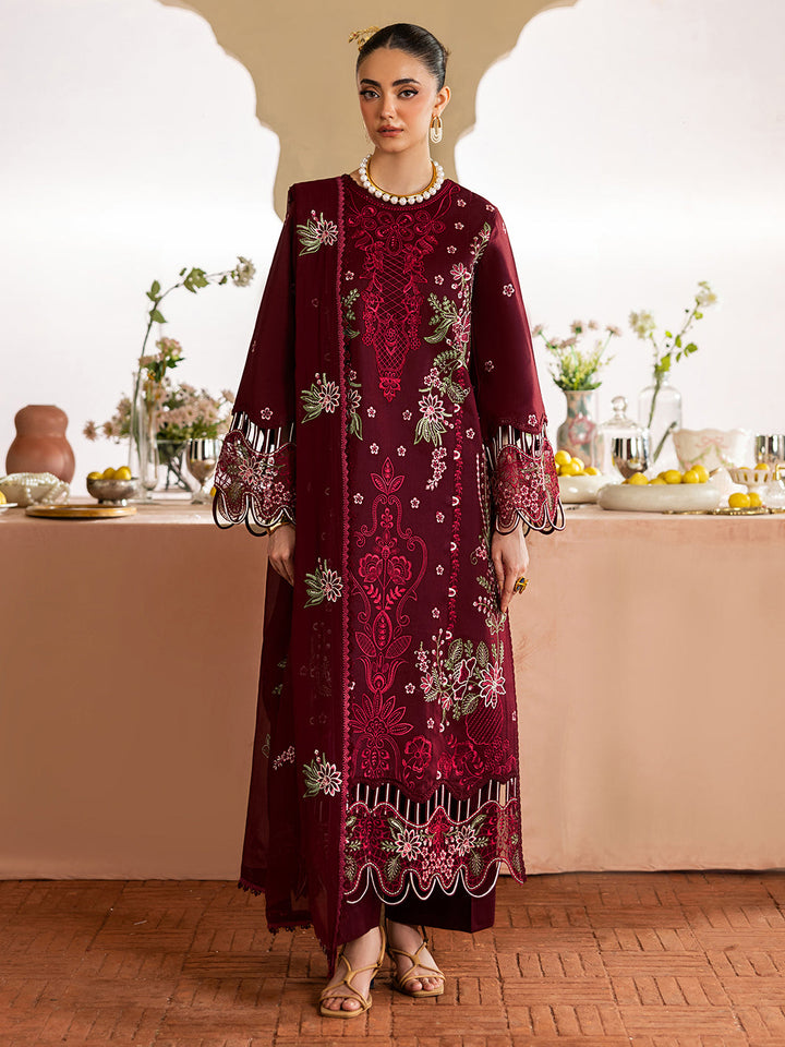 Mahnur Dhanak Embroidered Unstitched 3PC FF-2475