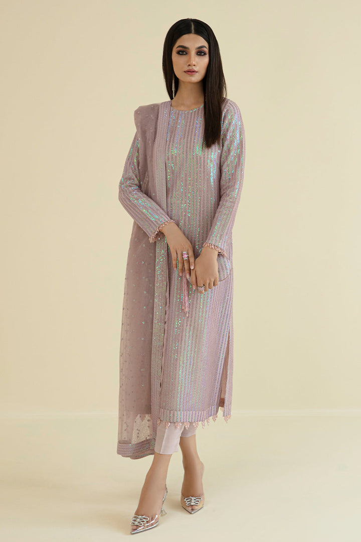 Baroque Summer Chiffon Embroidered Unstitched 3PC SK-1128