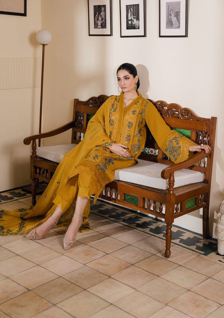 Bin Ilyas Summer Cotton Embroidered Unstitched 3PC SK-2044