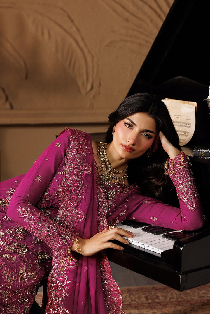 Emaan Adeel Chiffon Embroidered Unstitched 3PC SK-2446